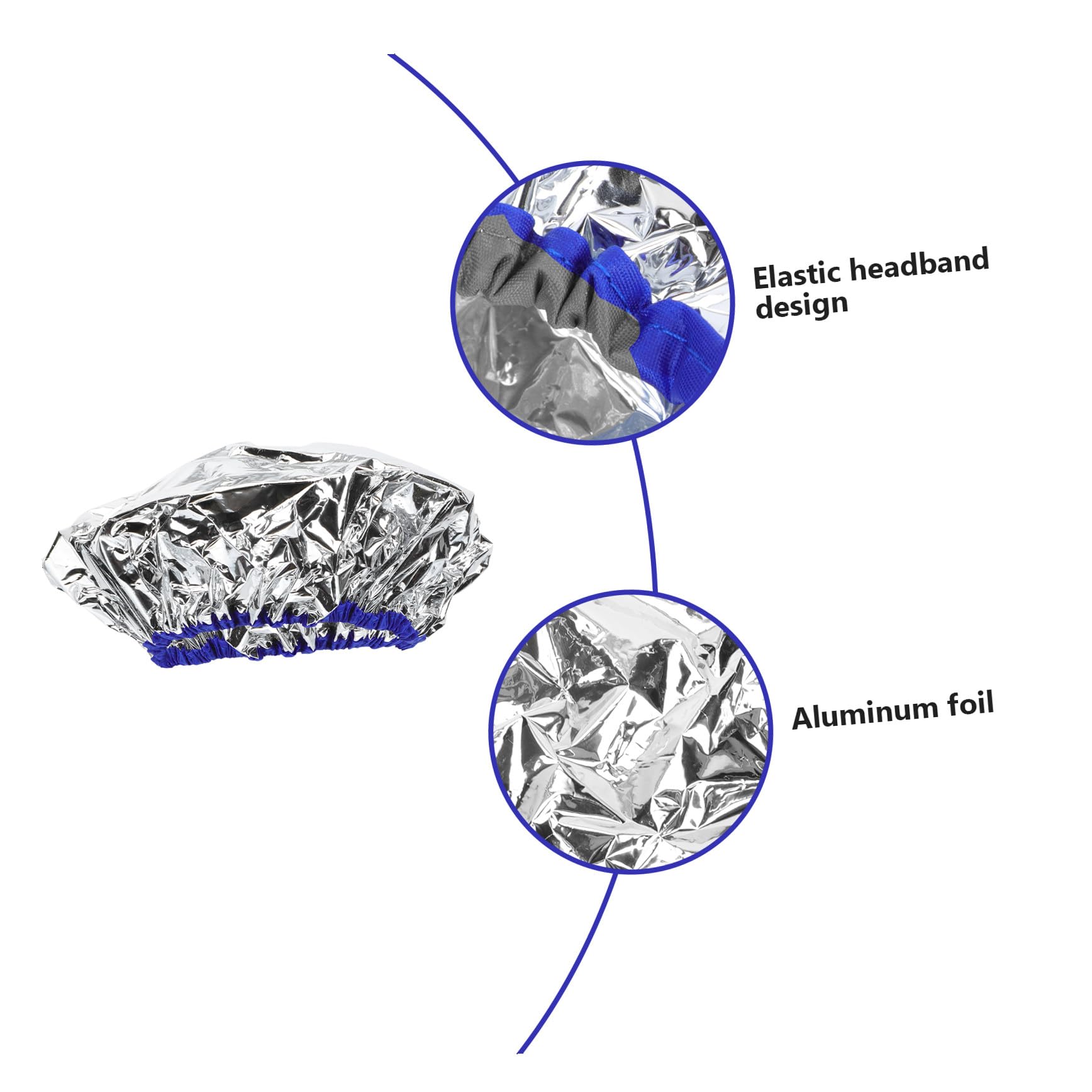 1 Pièce Bonnet de Capillaire Pratique Tinfoil Bonnet de Bain Auto Chauffant pour Capillaire et Coloration Unique Ajustable