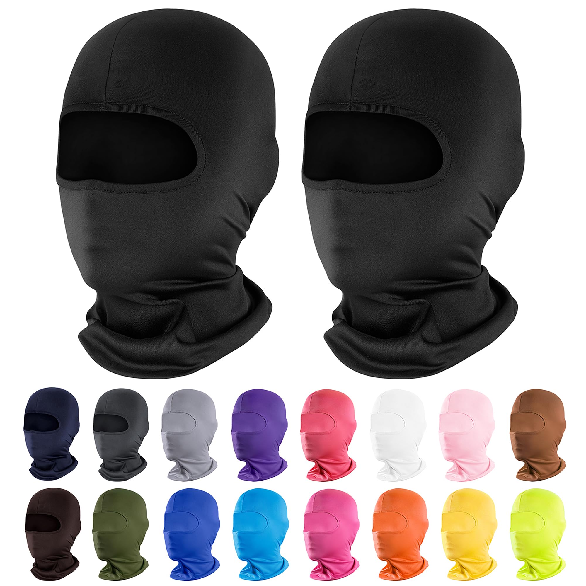 Pukavt 2-6 Pack Ski Mask Balaclava Shiesty Motorcycle UV Protection for Men Women Windproof Scarf for Snowboard Cycling