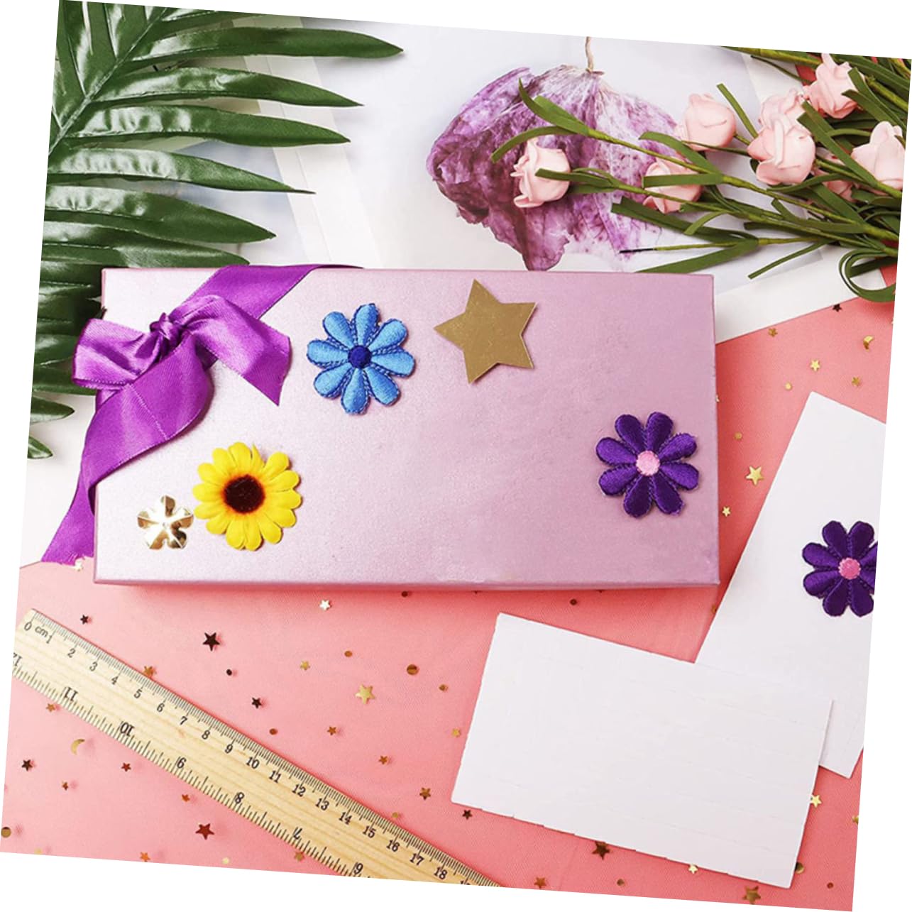 BCOATH 12 Pack Double Sided Foam Squares Adhesive Tape Craft Foam Squares for DIY Card Making Decorations 1.97x1.97in