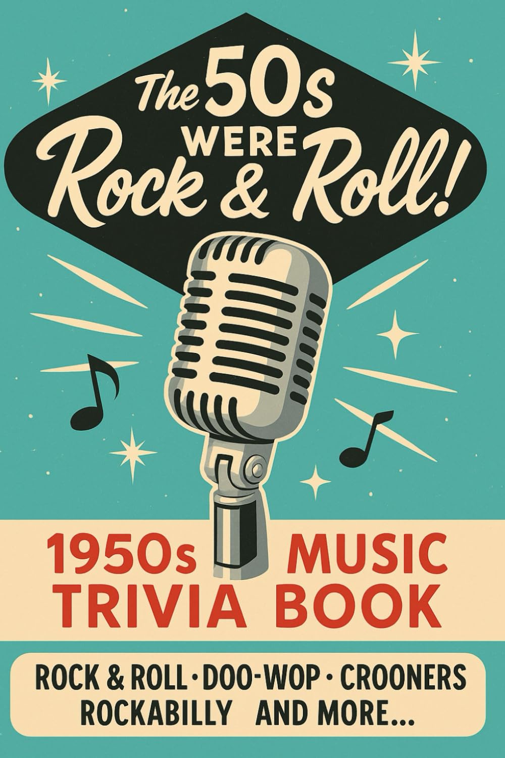 The 50s were Rock & Roll! 1950s Music Trivia Quiz Book: 275+ Nostalgic questions about the sounds of the 50s.
