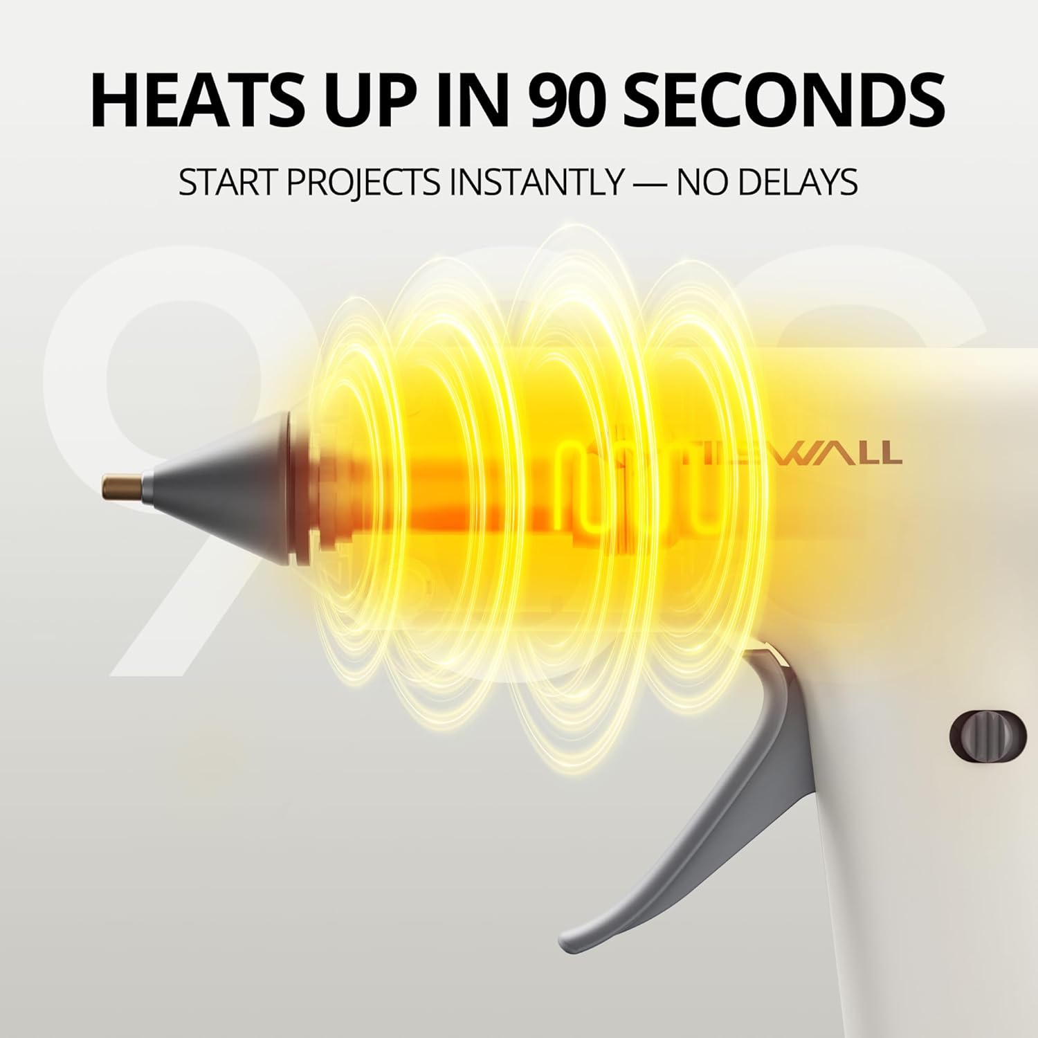 Tilswall Cordl Hot Glue Gun, Fast Preheating with 2000mAh Built-in