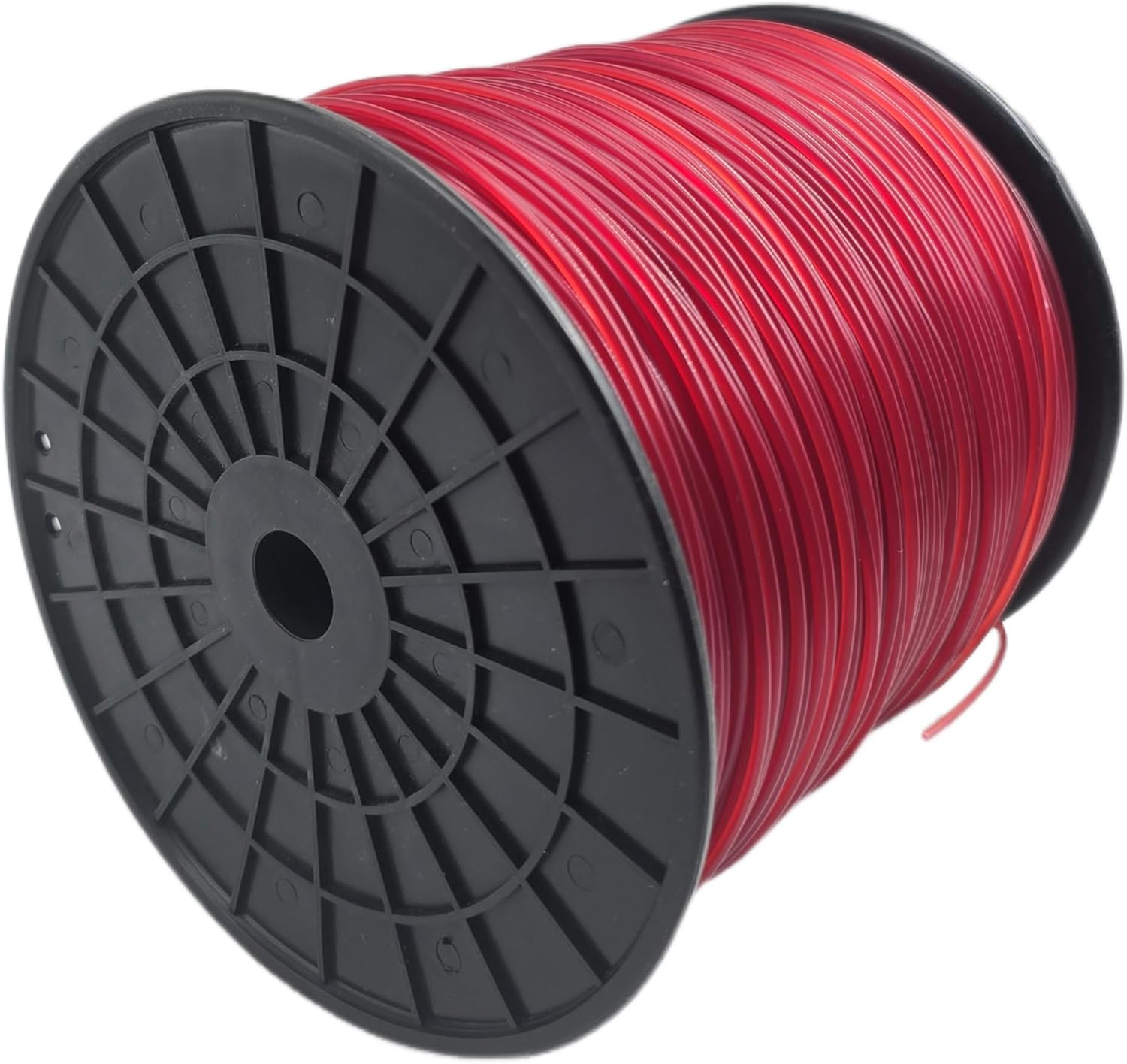 .095" Red Weed Eater String 100% Nylon Heavy-Duty Trimmer Cord 5lb, 1280‘ Length Round Weed Wacker String 095 Trimmer Line for Garden & Grass Pruning