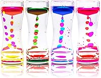 Super Z Outlet Liquid Motion Bubbler Sensory Fidget Toy - ADHD Autism Stress Relief Desk Timer, Assorted Colors