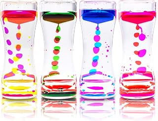 Super Z Outlet Liquid Motion Bubbler Sensory Fidget Toy - ADHD Autism Stress Relief Desk Timer, Assorted Colors