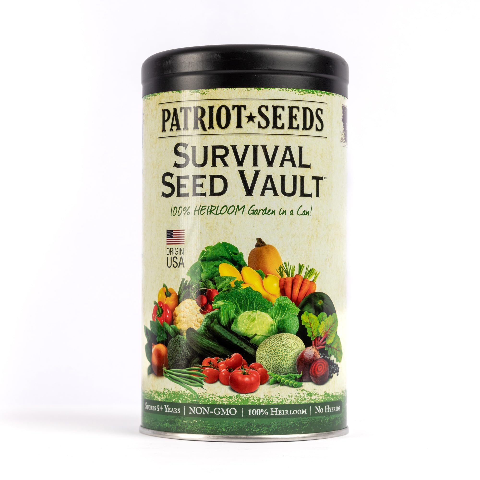 Patriot Seeds Survival Seed Vault - 100% Heirloom (20 Seed Varieties)