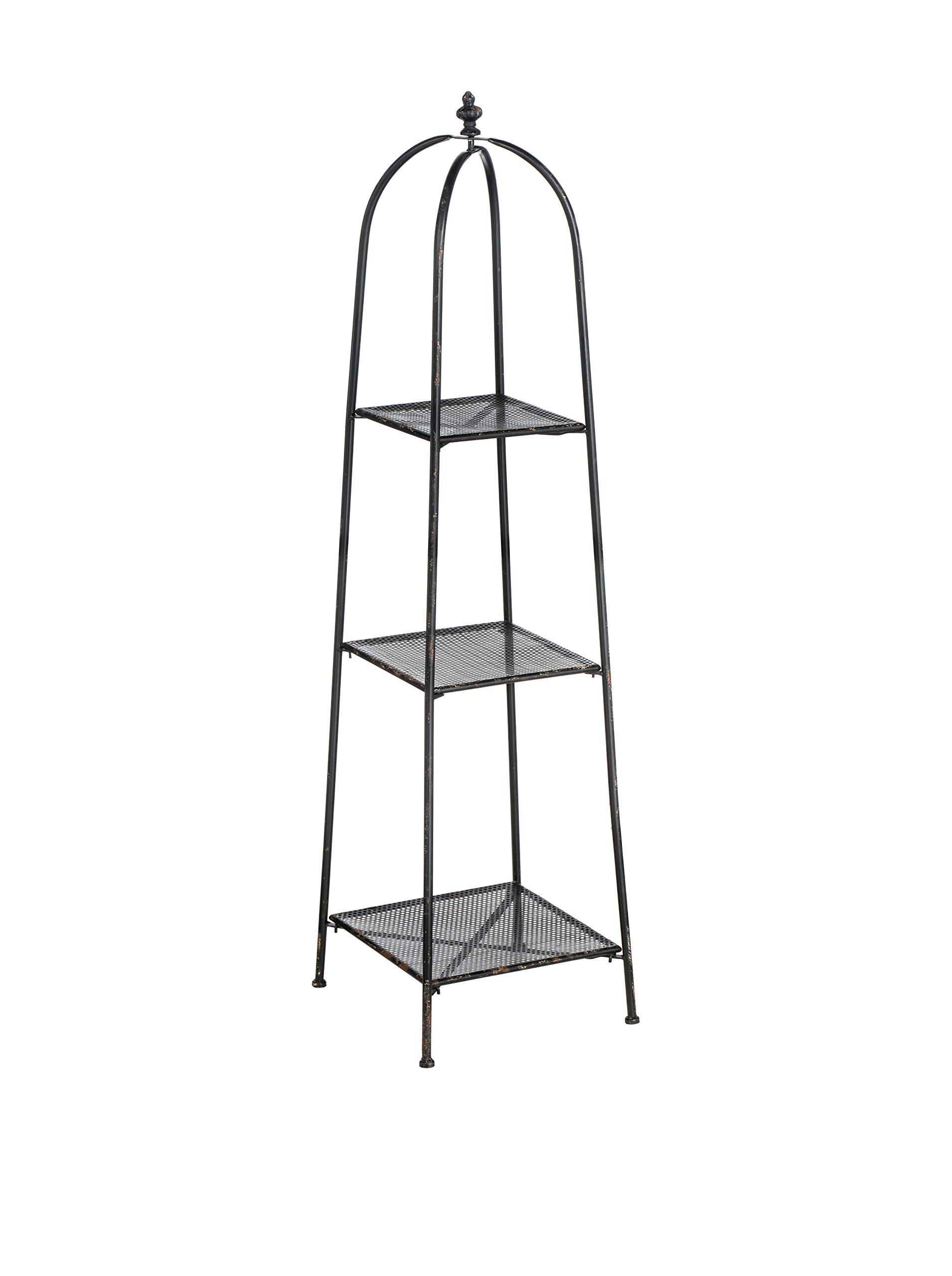 Premier Housewares New York Loft 3 Tier Shelf Unit Black