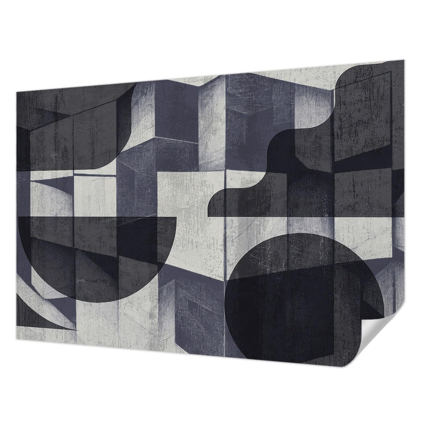Fotográfico de pared geométrico para salón moderno y recibidores elegantes fácil de limpiar