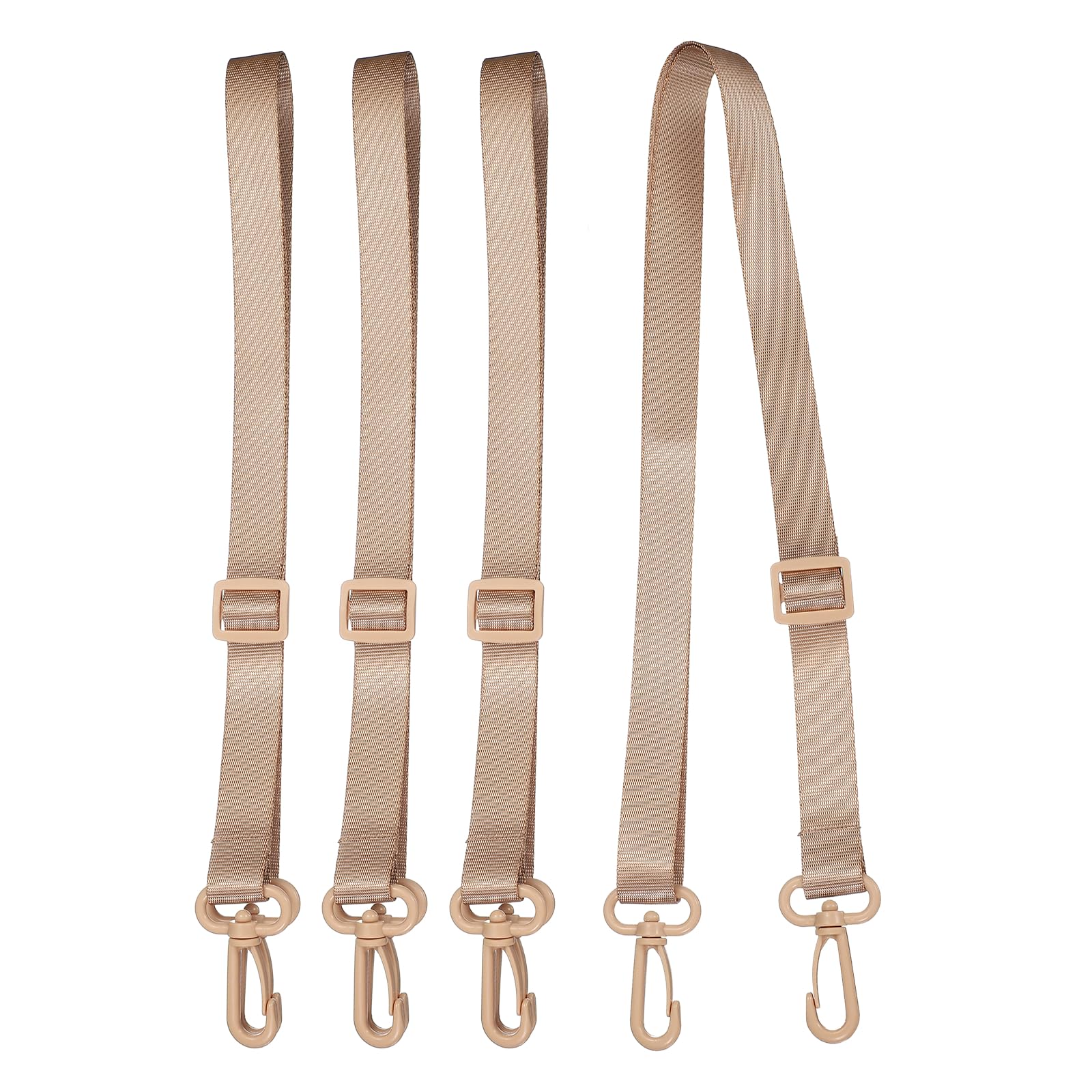 sourcing map Water Bottle Holder Lanyard, Polyester Water Bottles Sling Strap Adjustable Water Bottles Holder Shoulder for Outdoor Camping Walking, Khaki/4 PCS โ image 1