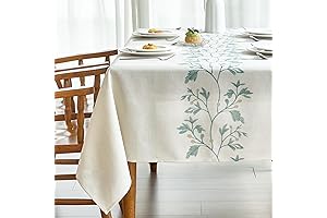 Printed Table Cloth 60 x 84 inch Boho Linen Tablecloth