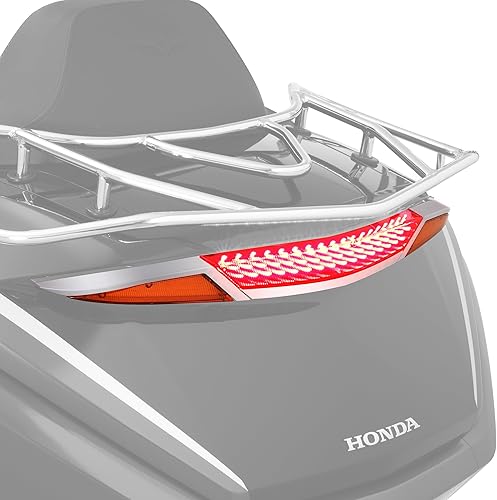 Luz secuencial GT Marvel para maletero Goldwing 2021+ GL1800 cromada, freno, funcionamiento, intermitentes ámbar secuenciales por Show Chrome 52-970