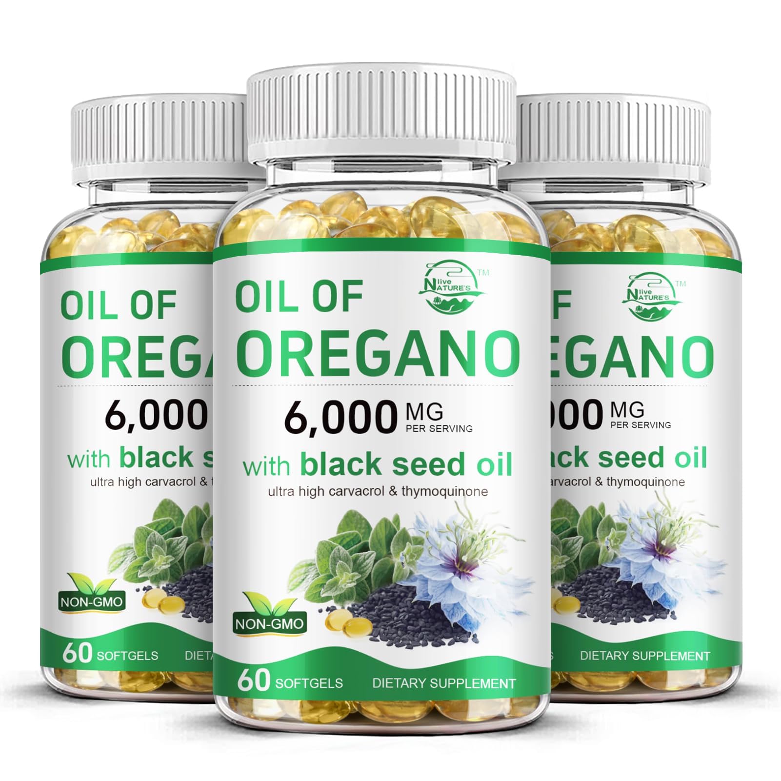 Nature's live Oil of Oregano with Black Seed Oil — Amazon image 8