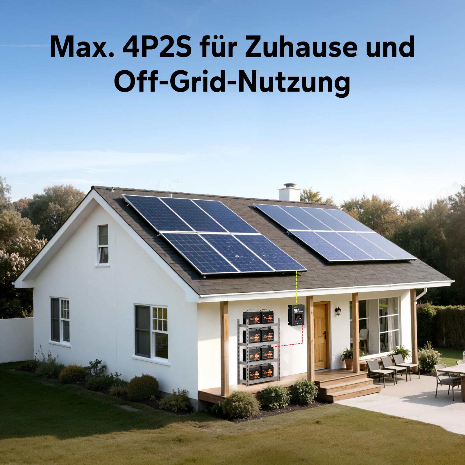 LiTime LiFePO4 24V 100Ah Xtra Mini Bluetooth Lithium Batterie für Wohnmobil | 2560Wh Stromspeicher mit 100A BMS, Max. 15000 Zyklus,Ideal für Heimspeichersysteme, Trolling Motor, Boot und Off-Grid Hütte