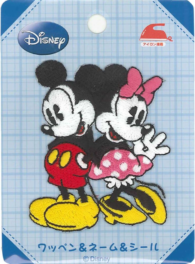 ディズニー ミッキー ミニー ワッペン Disney ミッキー ミニー ディズニー キャラクター ワッペン 刺繍