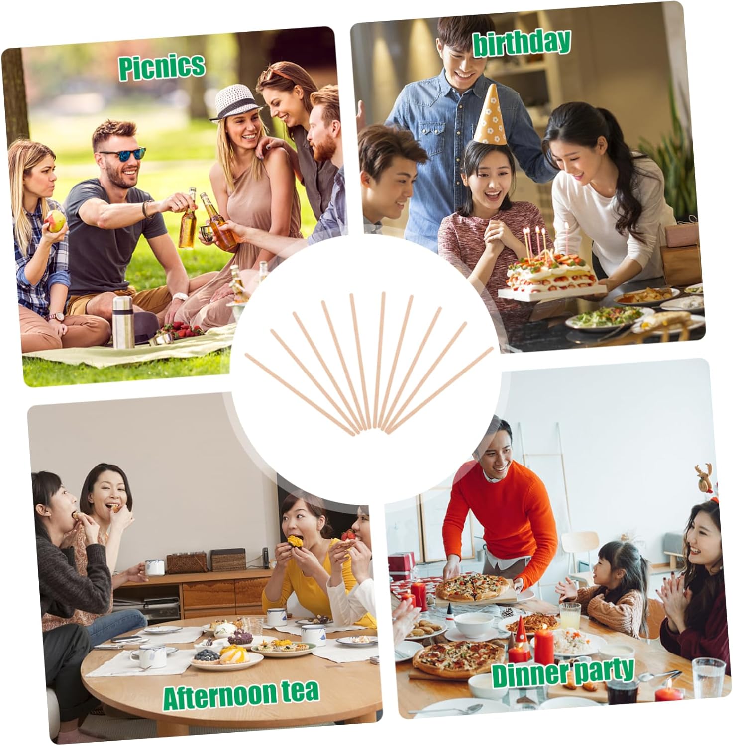 5sets Cocktail Stirrer Bar Swizzle Stick Reusable Stirring Rod 150pcs*5