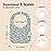 KeaBabies 8-Pack Organic Baby Bibs for Boys, Girls - Super Absorbent Cotton Drool Bibs for Baby Girl & Boy, Teething Toddler, Drooling Newborn, Ultra Soft & Machine Washable (Fleur)