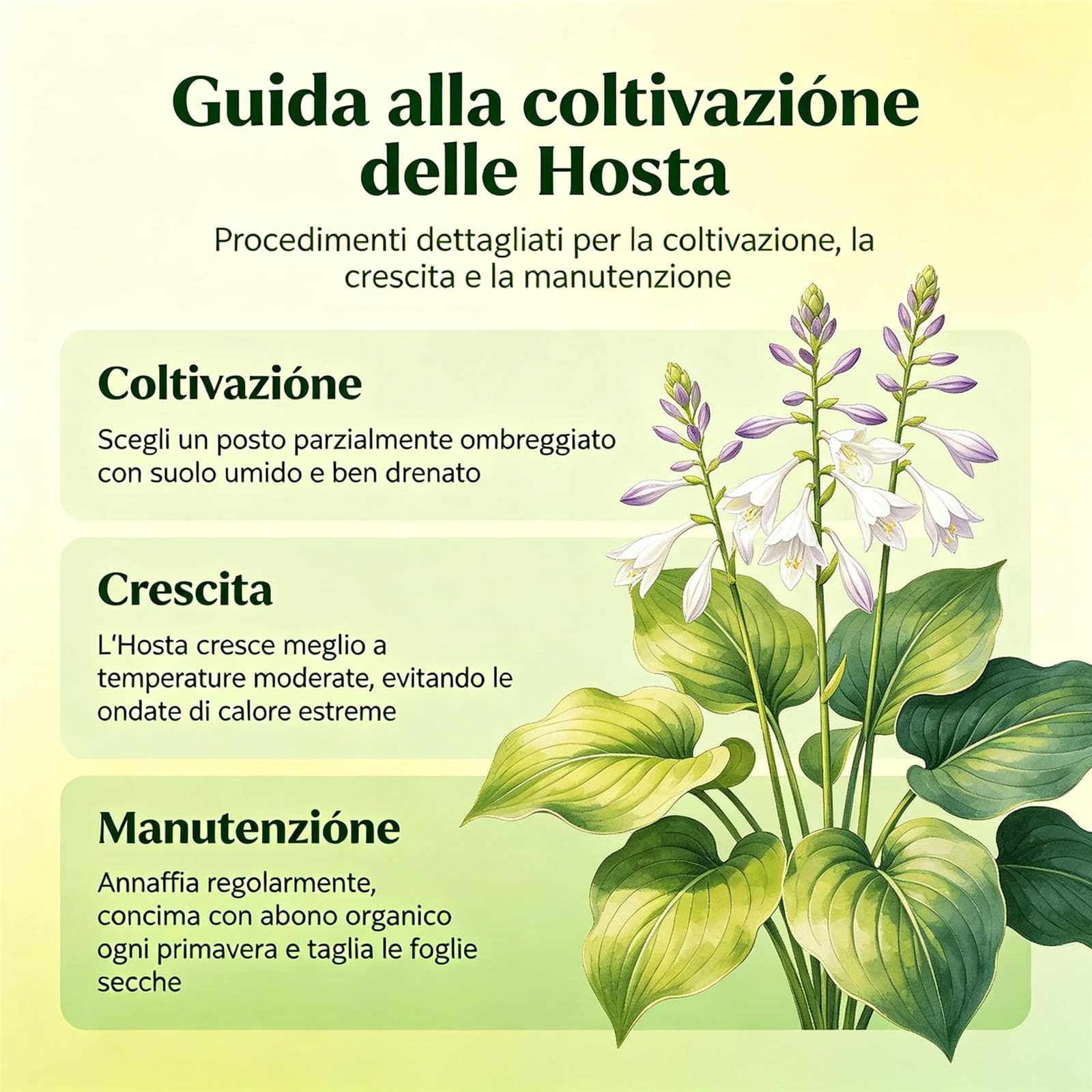 Bulbi di Hosta/Resistenti Perenne/Foglie vivaci/Facile da curare/Perfette per giardini/Perfetta per principianti-15Rizomi-G