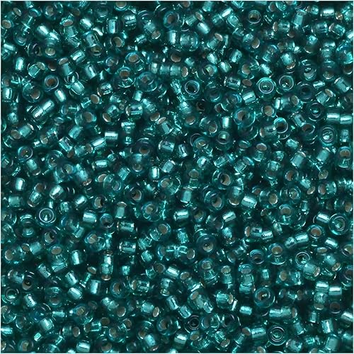 Miyuki Cuentas de semillas redondas tamaño 15/0 0.29 oz SL Teal