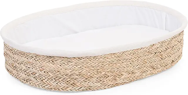 CHILDHOME Cesta Cambiador de Mimbre Natural, Bohemio, 0-12 Meses