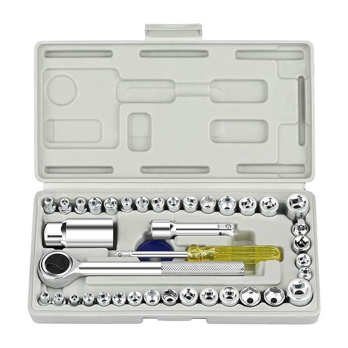 Buy Xpassion 40 Piece Ratcheting Socket Wrench Set Metric and