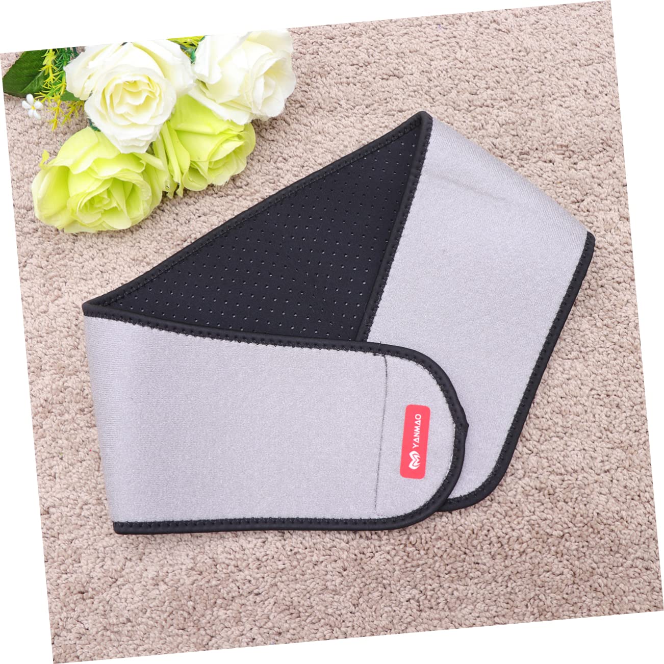Beavorty Child's Sports Waist Supporter Breathable Mesh Back Belt for Exercise Lumbar Support Grey
