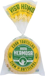 Vista Hermosa Corn Tortillas, 10 Count 8.5 oz Pack - Authentic Fresh Flatbreads for Tacos & Mexican Dishes