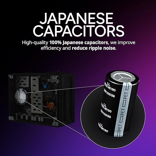 Vista 9 de Cooler Master Fuente de alimentación modular V850 SFX Gold ITX SFF, 850W 80Plus Gold, ATX 3.1 90° PCIe 5.1, diseñado listo para Nvidia RTX 5080