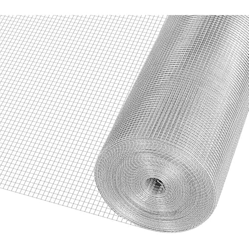 RETELANDIA - Rete ZINCATA Maglia 6.3x6.3 mm, h 50 cm, l 5 m, Ideale per Voliere, Gabbie Animali e Filtri