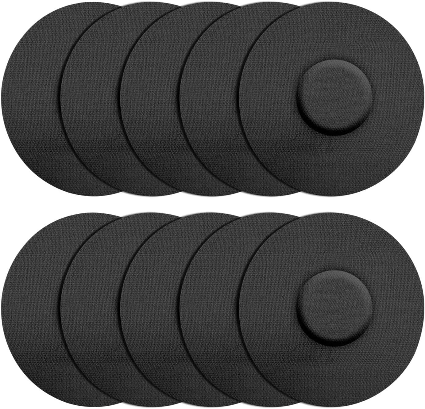 SBVSDB Freestyle Libre Sensor Covers 10Pcs Waterproof Liber Sensor Adhesive Patches Flesh Flexible Without Glue Self-Adhesive Sports Patch, Breathable Absorb Sweat Adhesive Patch（Skin Tone/Black）
