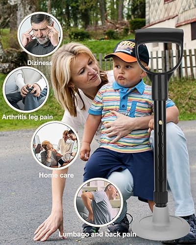 Miniatura 7 de Herramienta de ayuda para la movilidad, soportes para ayudas de pie, dispositivo ajustable de 6 tamaños para ayudar a levantarse del suelo, ayuda de