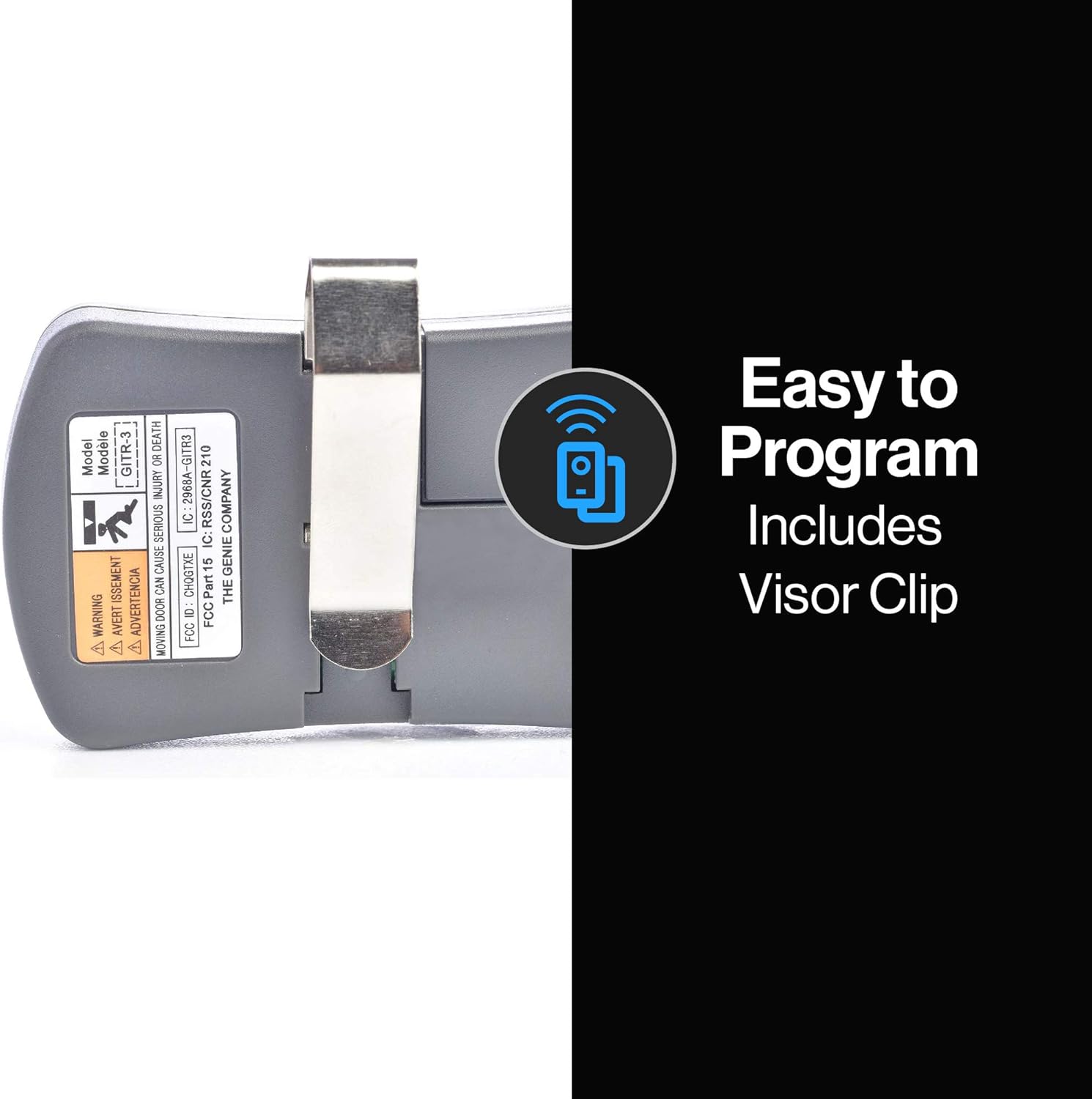 Exсluѕіvе Dіѕсоunt 80% оƒƒеr Genie 3-Button Garage Door Opener Remotes (2 Pack) - Each Remote Controls Up To 3 Garage Door Openers - Compatibility Only With Genie Intellicode Garage Door Openers Using 390MHZ - Model GITR-3, Grey