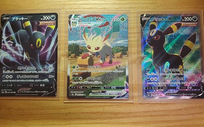 Amazon ポケモンカードリーフィア Vmax Sa ブラッキーsr Rr イーブイヒーローズ アニメ 萌えグッズ 通販