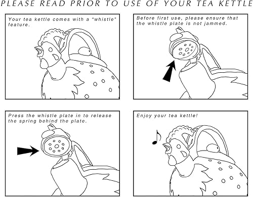 Miniatura 7 de Gourmet Art tetera silbadora de acero esmaltada