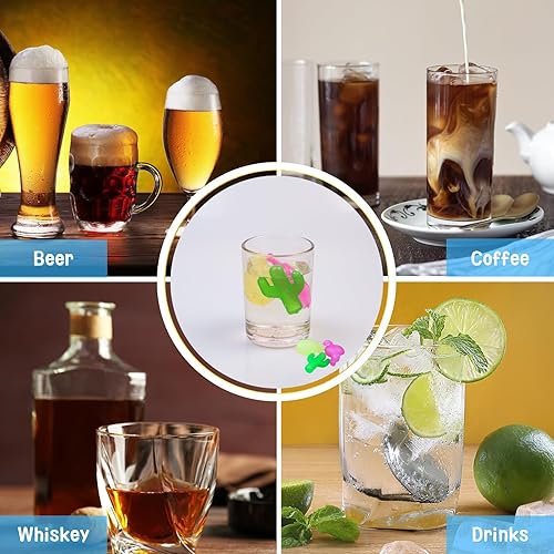 Miniatura 6 de Cubos de hielo reutilizables con tapa y contenedor, paquete de 60 cubos de plástico para bebidas, sin BPA, colorido hielo recongelable para