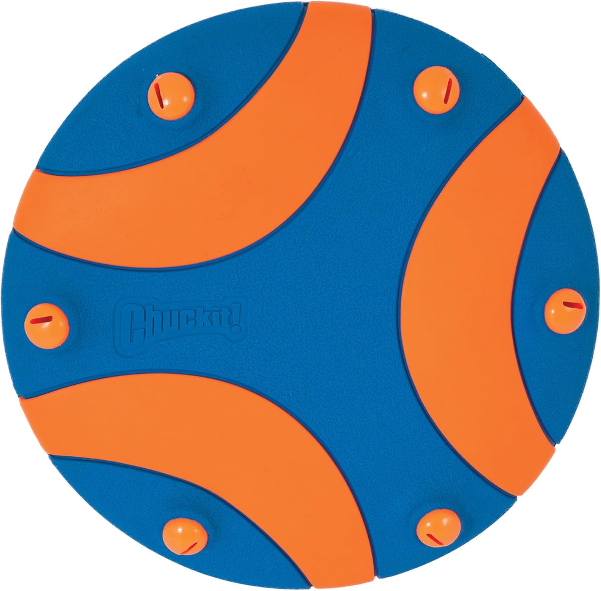 Whistle Flight Fetch Toy, naranja/azul, para perros medianos a grandes | Mide 10.6 pulgadas x 1.2 pulgadas x 11.1 pulgadas, para perros medianos a grandes