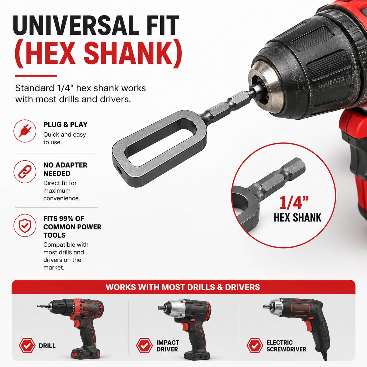 Wire Twister Tool - Drill Powered for Fast Twisting -5