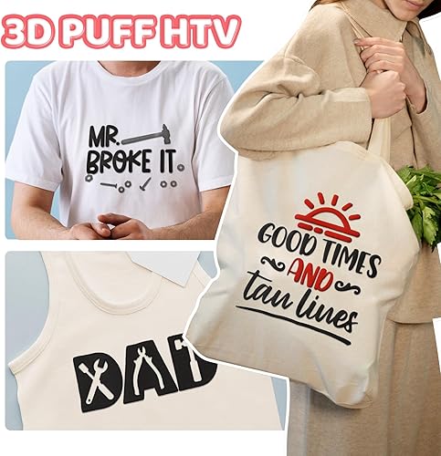 Miniatura 9 de WRAPXPERT Vinilo de transferencia de calor, color verde lima, vinilo para planchar en color verde lima, 10 x 5 pies, vinilo hinchado para camisetas,