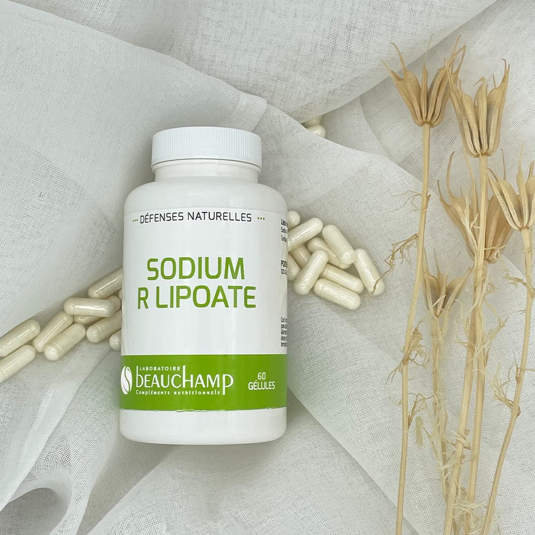 Complément alimentaire SODIUM R LIPOATE 300 MG - 60 gélules - Puissant antioxydant - Défenses naturelles - Développé en France