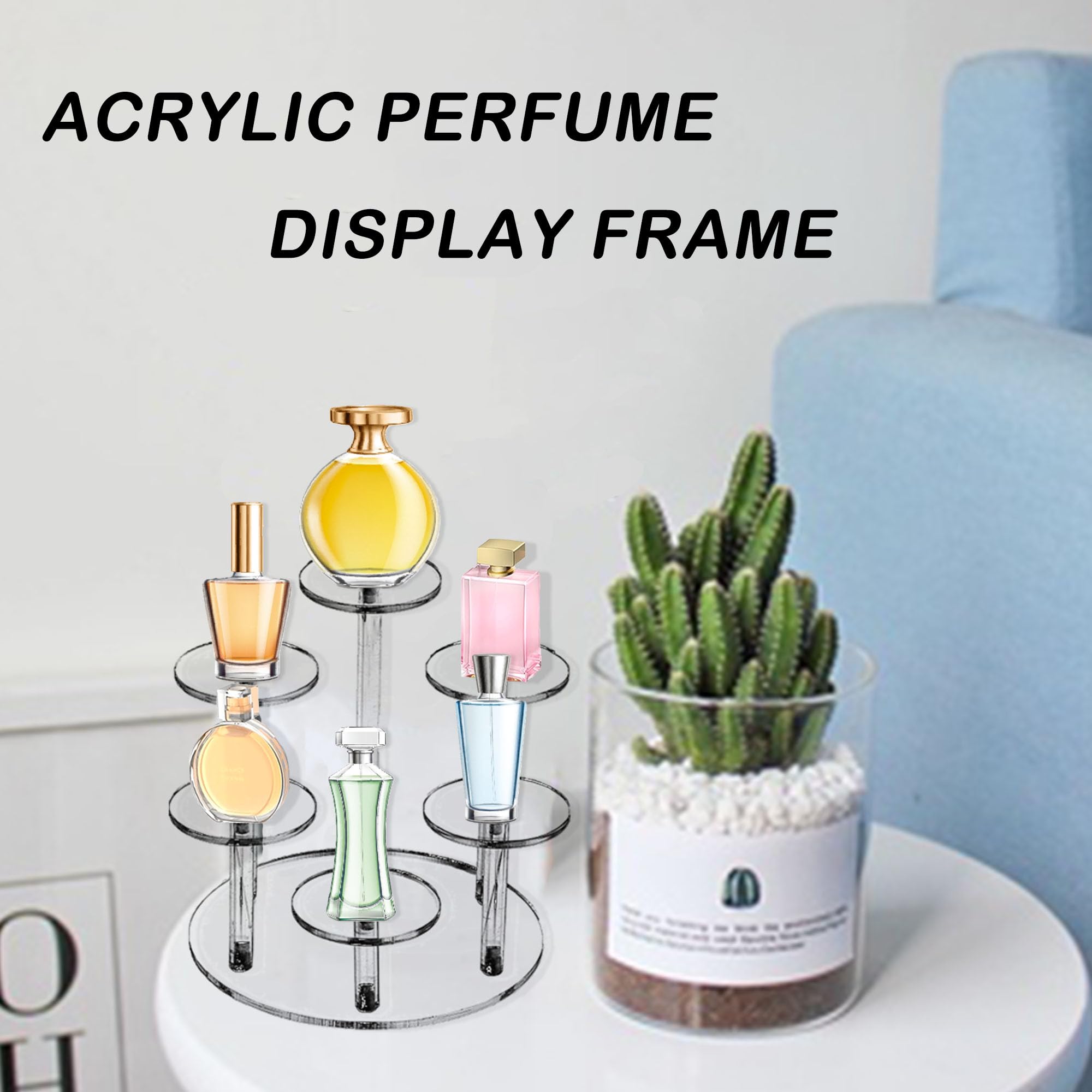 Présentoir En Acrylique Transparent – Support étagère Multi-niveaux Pour Parfums, Bijoux, Figurines Et Décorations