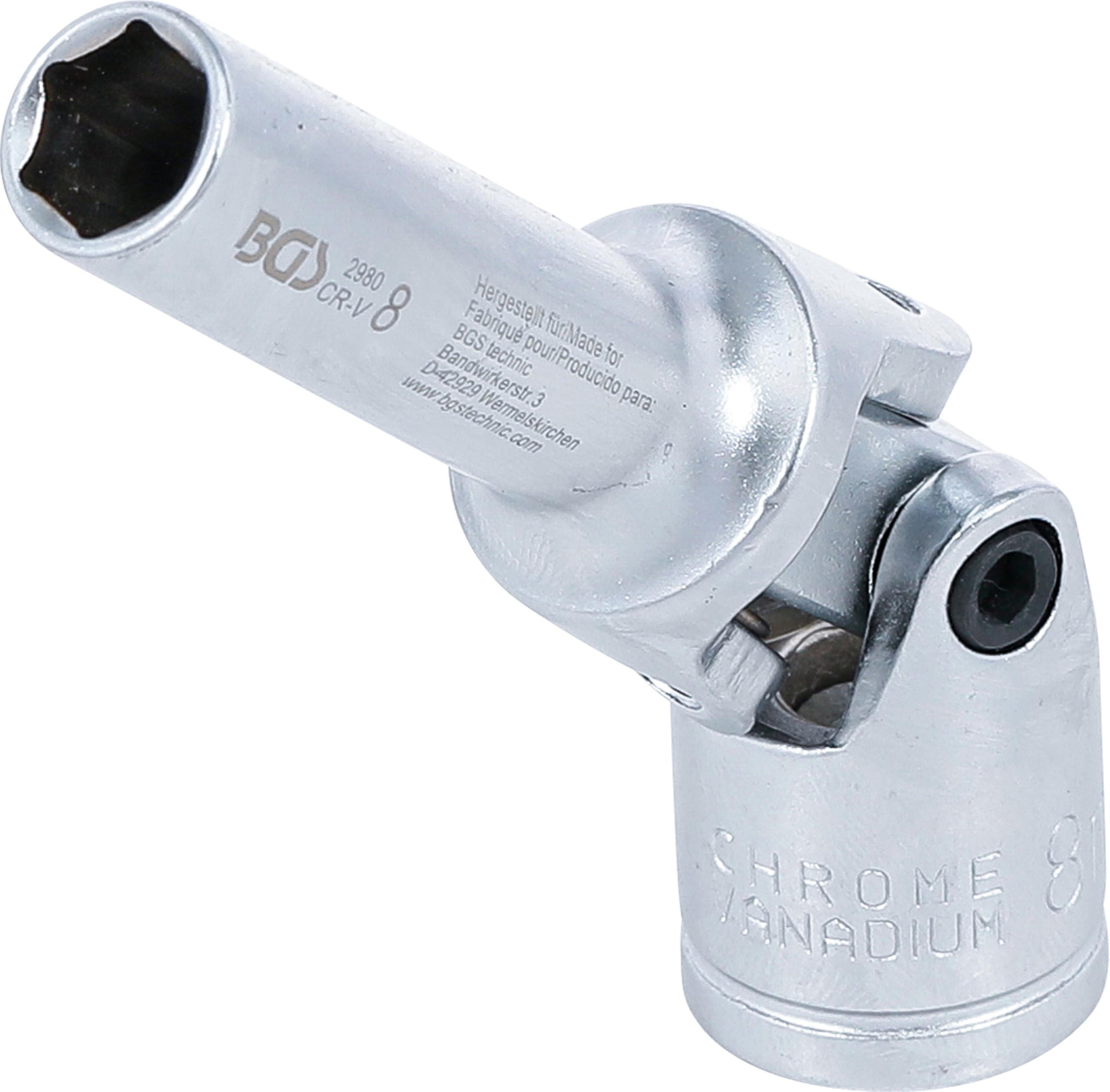 BGS 2980 | Glow Plug Joint Socket, Hexagon | 10 mm (3/8") Drive | 8 mm