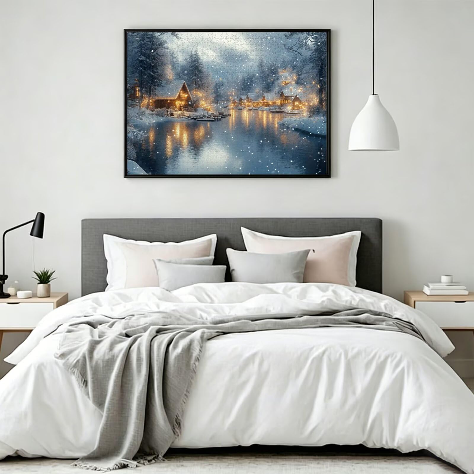 Puzzle 6000 Pezzi inverno Puzzle Classici per Gioco Familiare, n-101 | Impossibile Puzzles, Intrattenimento Creativo, Rilassamento e Intelligence, Regalo per Amore e Amico, Decorazioni Casa, case