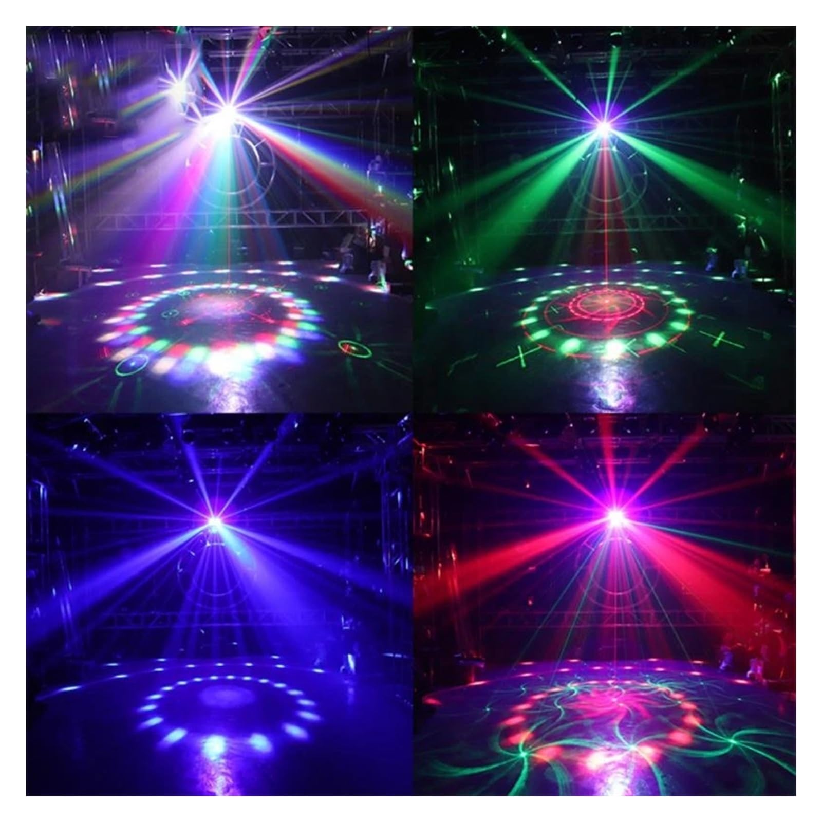 Oświetlenie na imprezę 50W 4w1 kontroler stroboskop magiczna kula UV czarny efekt oświetlenia scenicznego dla DJ Disco Holiday Wedding Bar KTV Na imprezy i do klubów