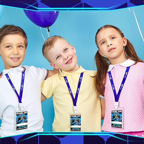 Miniatura 6 de Juego de 16 boletos de video juego de video para juegos VIP Pass, regalos de fiesta de videojuegos, soporte para boletos para fiesta de jugadores,