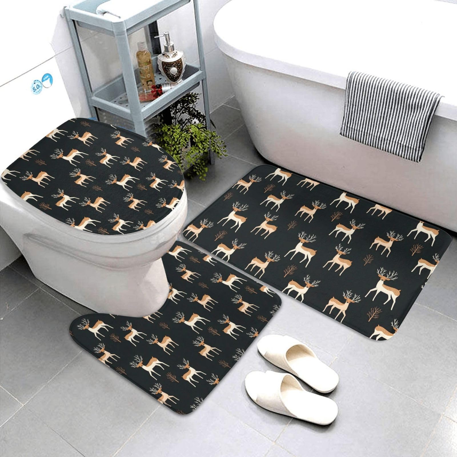 Tapis de contour doux antidérapant pour éviter les glissades au bain