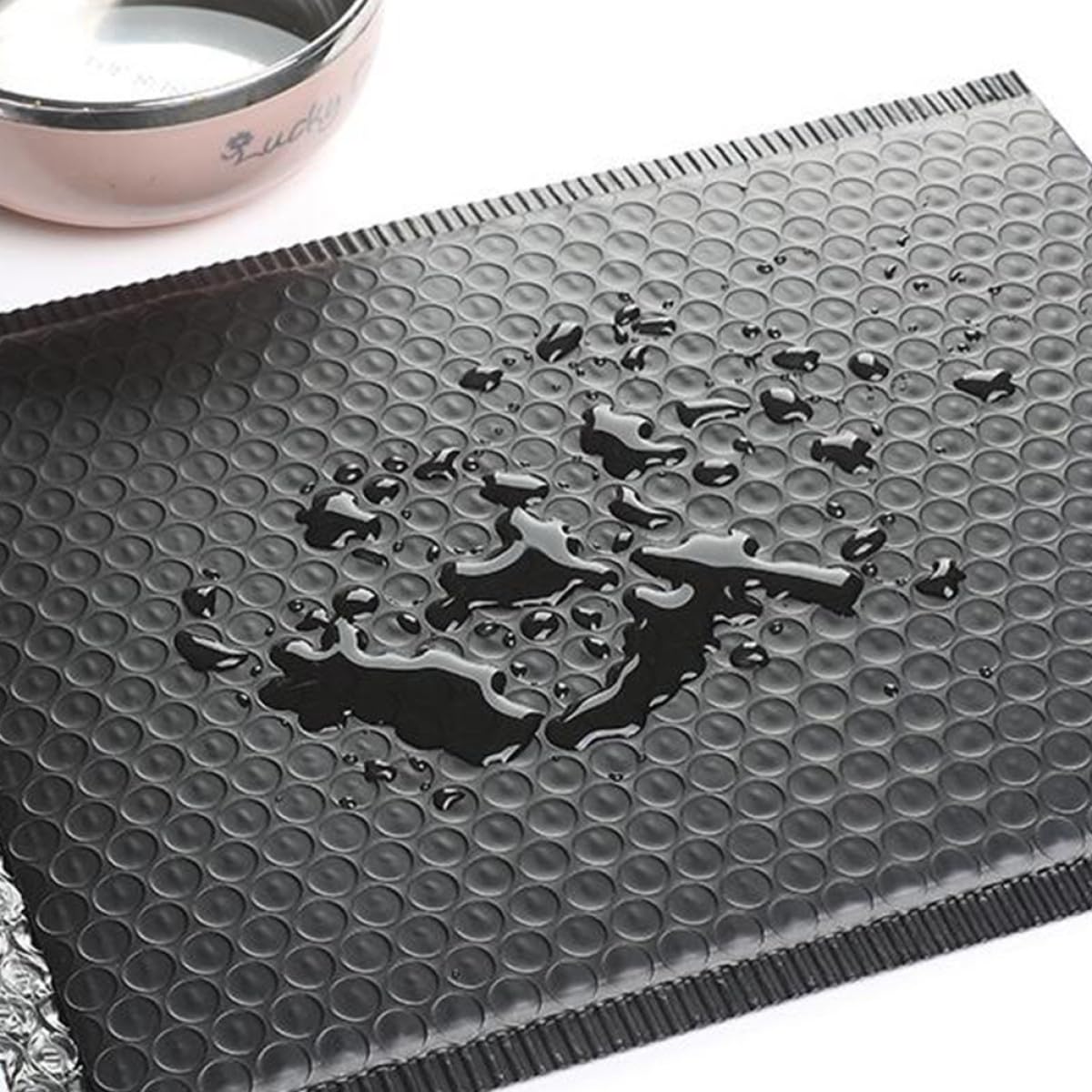 Paquet de Livraison Antichoc Noirs 25 Pièces 33 X 25 CM, Enveloppes à Bulles Auto-Adhésives Étanches pour Envoi Colis et Stockage Polyvalent