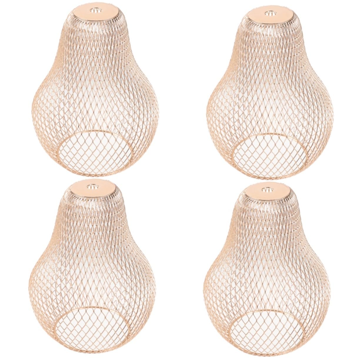 HOMSFOU 4pezzi Lampada Sospensione Metallo Con Paralume Decorativo Design Moderno e Leggero Per Soggiorno Ristorante e Hotel Facile Da Installare e Versatile Perfetta Per Lampade