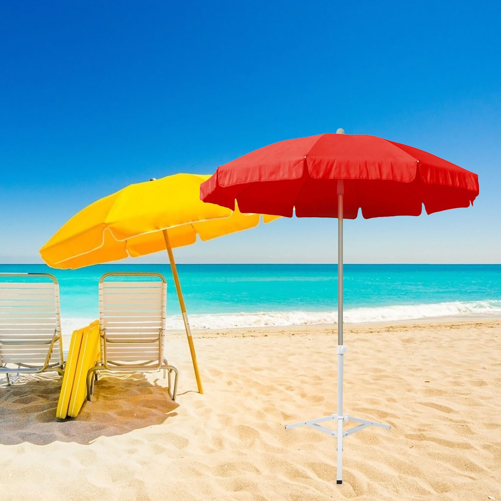 Lekki i stabilny żelazny stojak na parasole przenośna podstawa na parasole plażowe i ogrodowe wytrzymały uchwyt na parasol przeciwsłoneczny idealny do użytku na zewnątrz