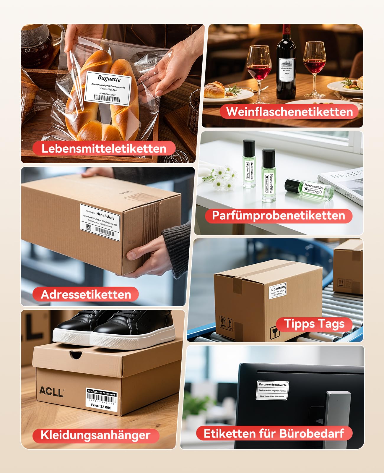 NIINBOT drukarka etykiet Bluetooth, do kodów kreskowych, biura, handlu detalicznego, małych firm, B31 przenośna drukarka etykiet z etykietami, samoprzylepna, 70 x 40 mm, ciemnoniebieska
