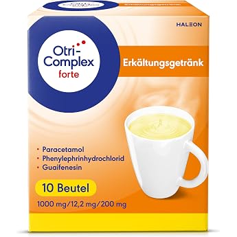 OtriComplex forte Cold Drink 10 Sachets for Flu and Cold | Strong relief from cold symptoms: fever, chills, nasal congestion,