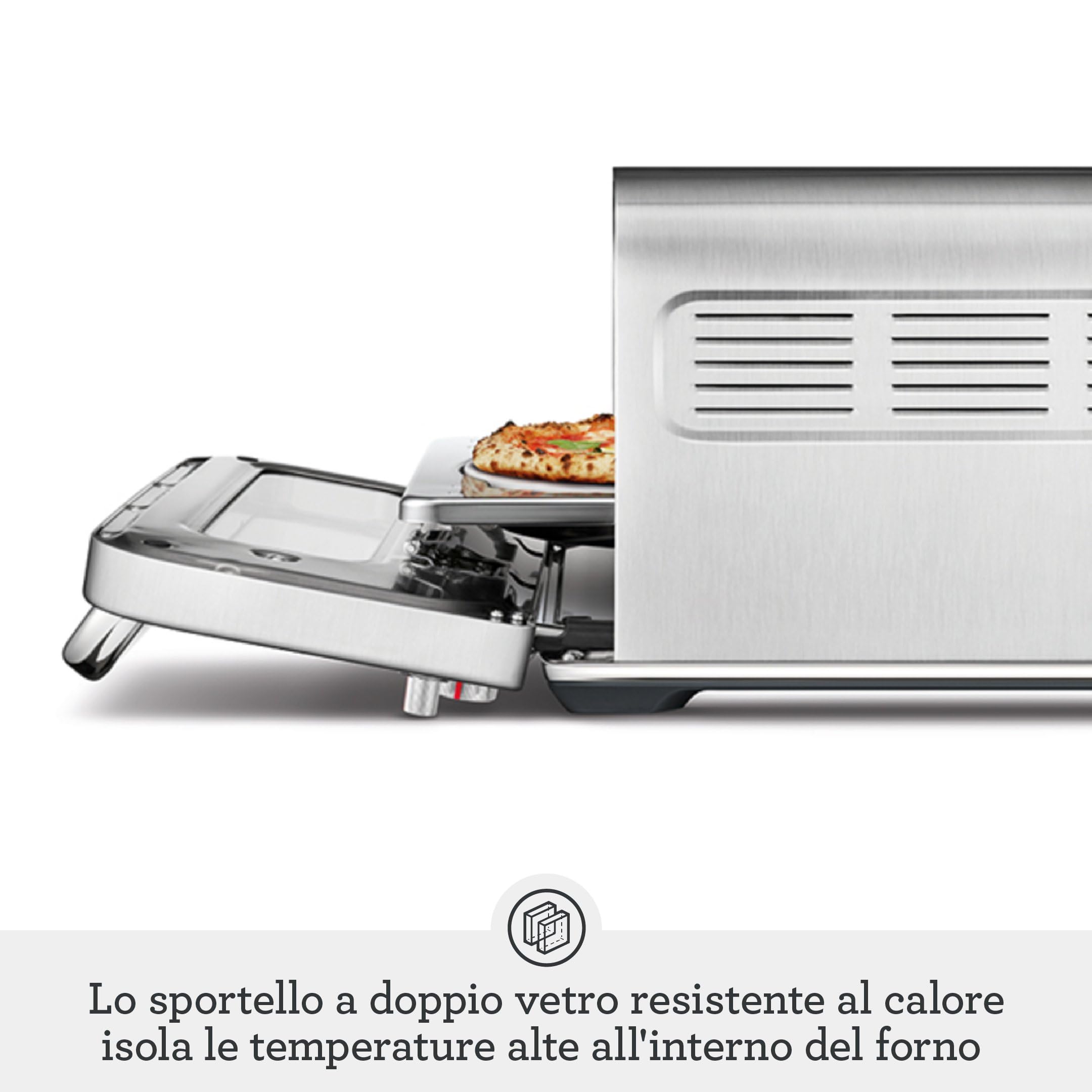 Sage The Smart Oven Pizzaiolo, Acciaio Inox Spazzolato
