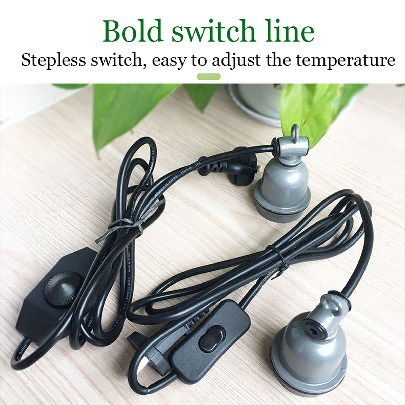 Wärmelampe für Kaninchen Küken, Rotlichtlampe Wärmelampe mit Einstellbare Temperatur und 250w Glühbirne, Praktische Heizlampe für Lämmer Ferkel und Welpen, Ideal zum Warmhalten im Winter
